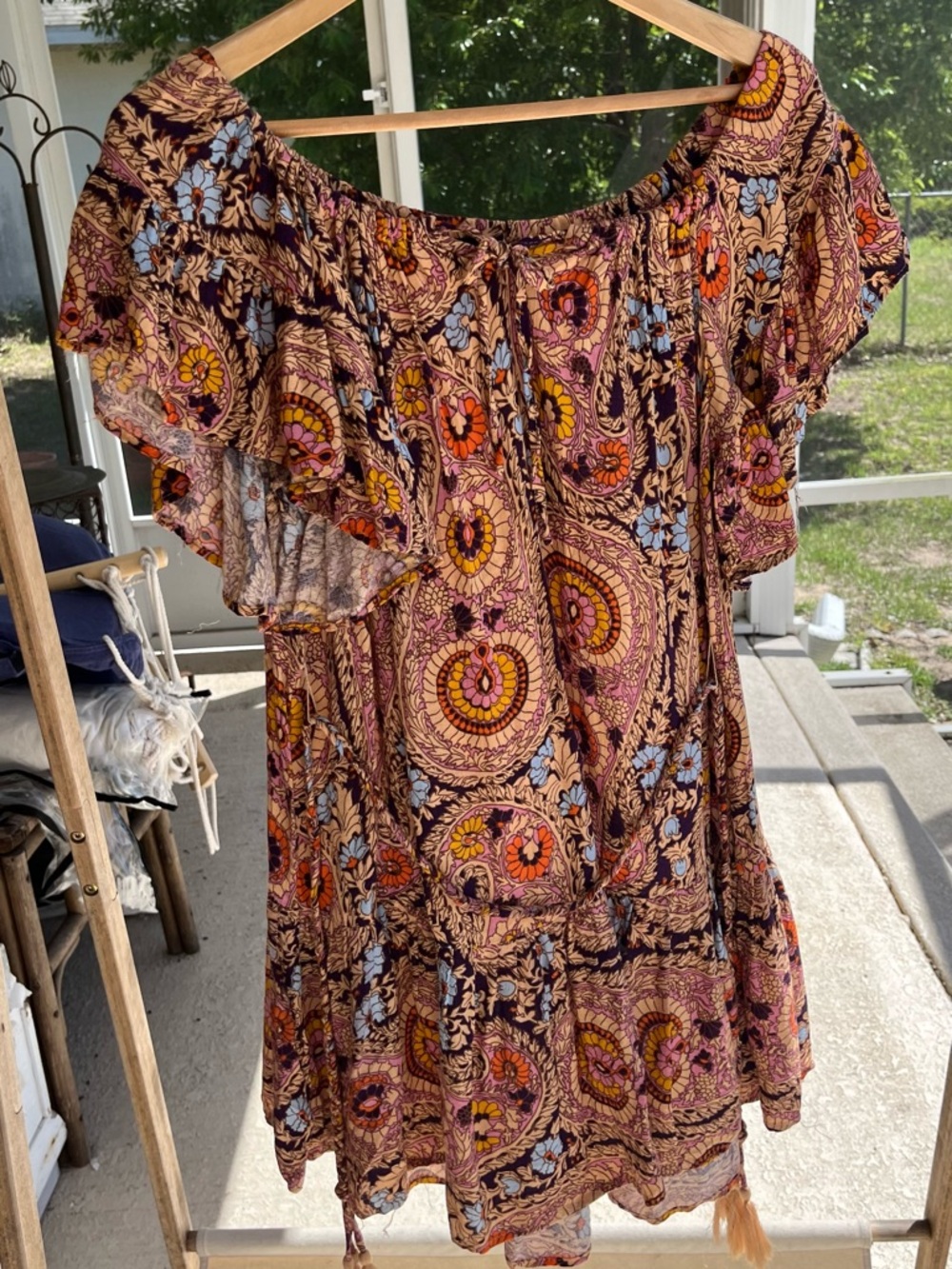 Cynthia Rowley paisley boho dress